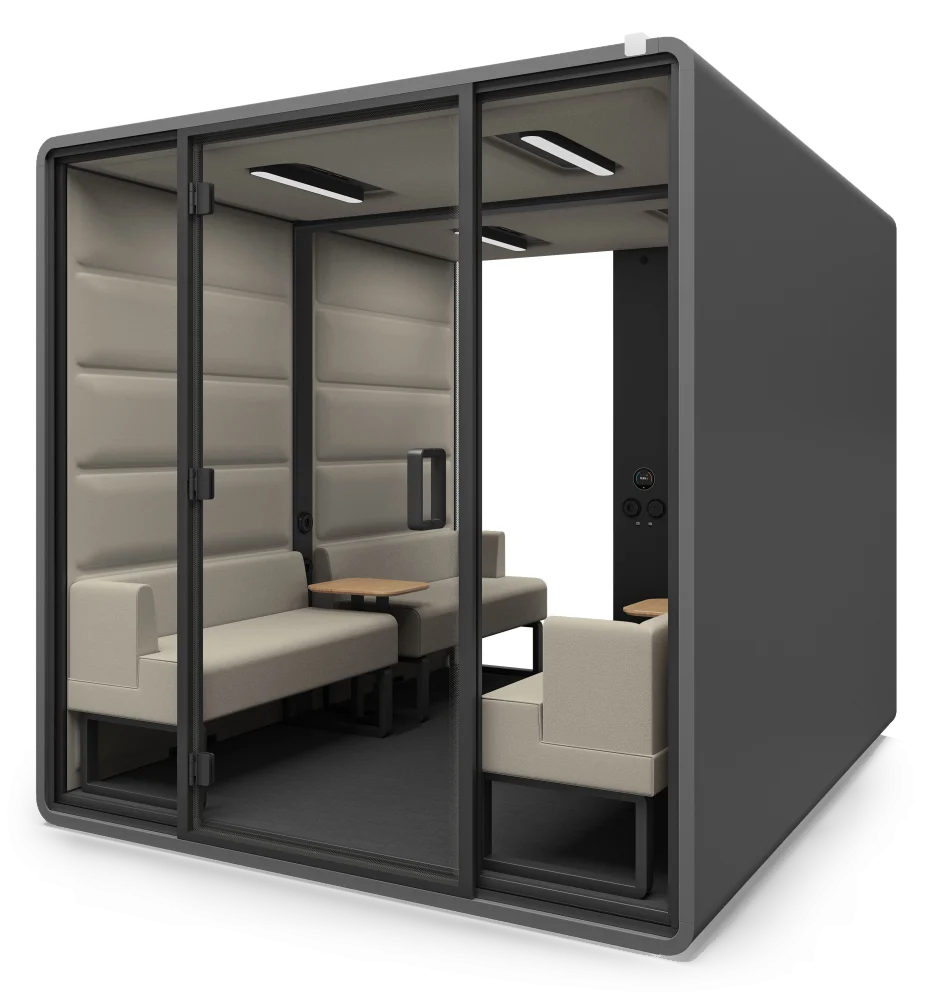 Hushfree L acoustic pod, side view
