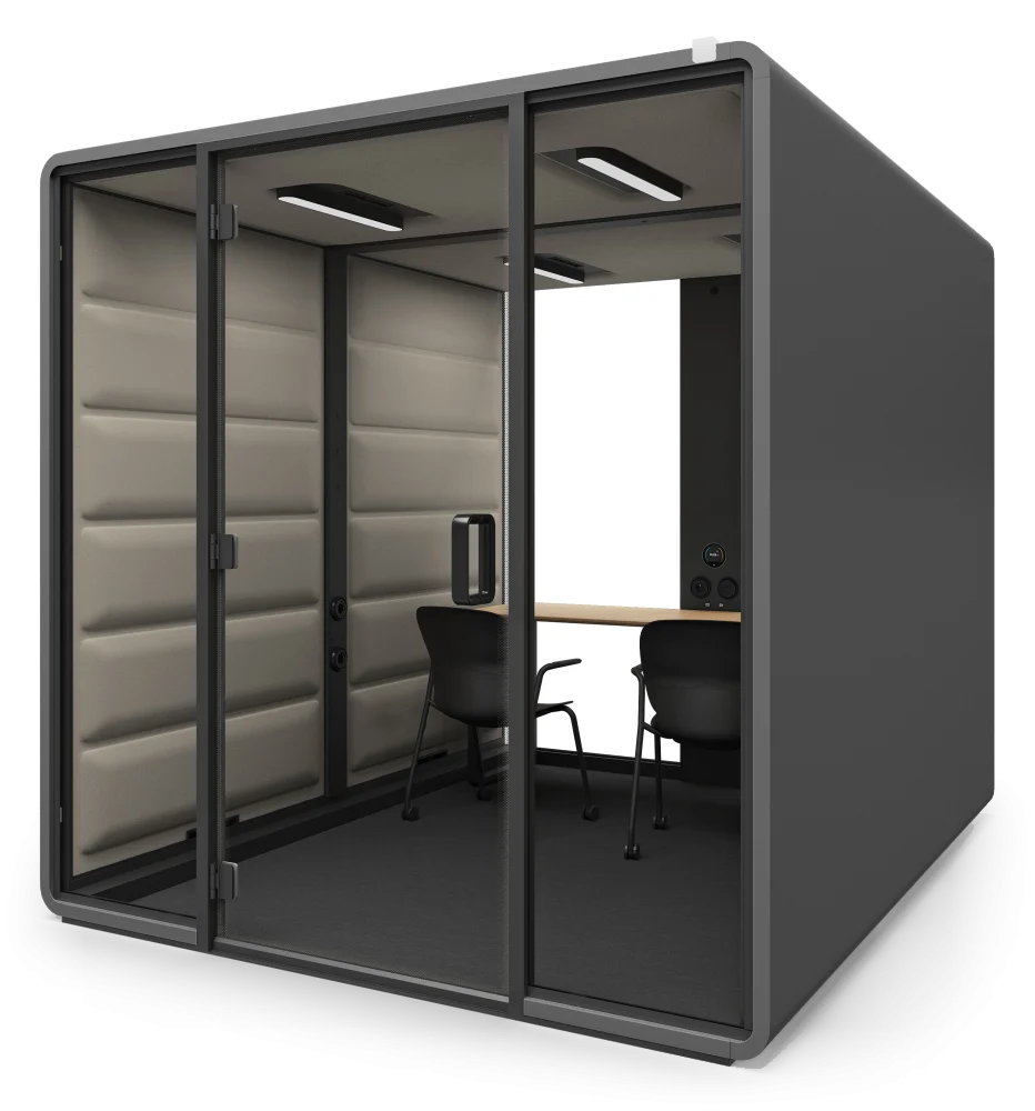 Hushfree L Access acoustic pod, side view
