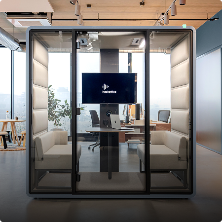 Hushfree XM acoustic pod in an office