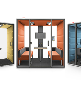 Hushoffice presents hushFree line of acoustic pods at NeoCon 2023