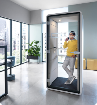 Soundproof office telephone booth Hushphone 