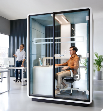 A single user acoustic office workpod hushWork Hushoffice