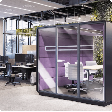 A room for meetings with a customer at a small company – how to arrange  some additional area at the office? 