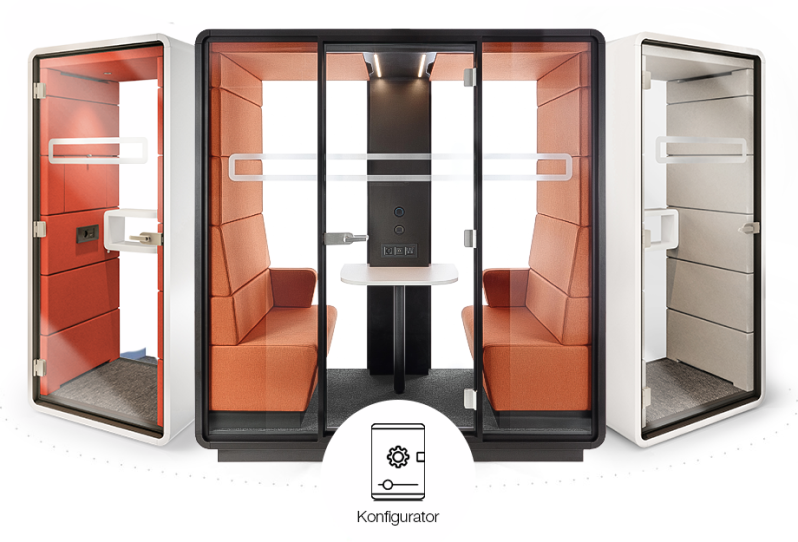Small office pod for 2 persons hushMeet.S from Hushoffice