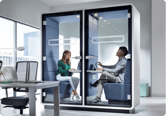 Office Phone Booths Workpods Meeting Pods, Hush Office Sofa Booth Seating