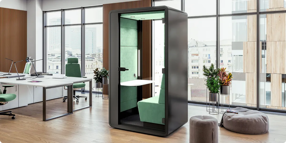 Office pod for hybrid collaboration Hushoffice HushHybrid