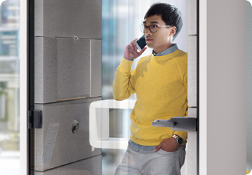 Soundproof office telephone booth Hushoffice hushPhone