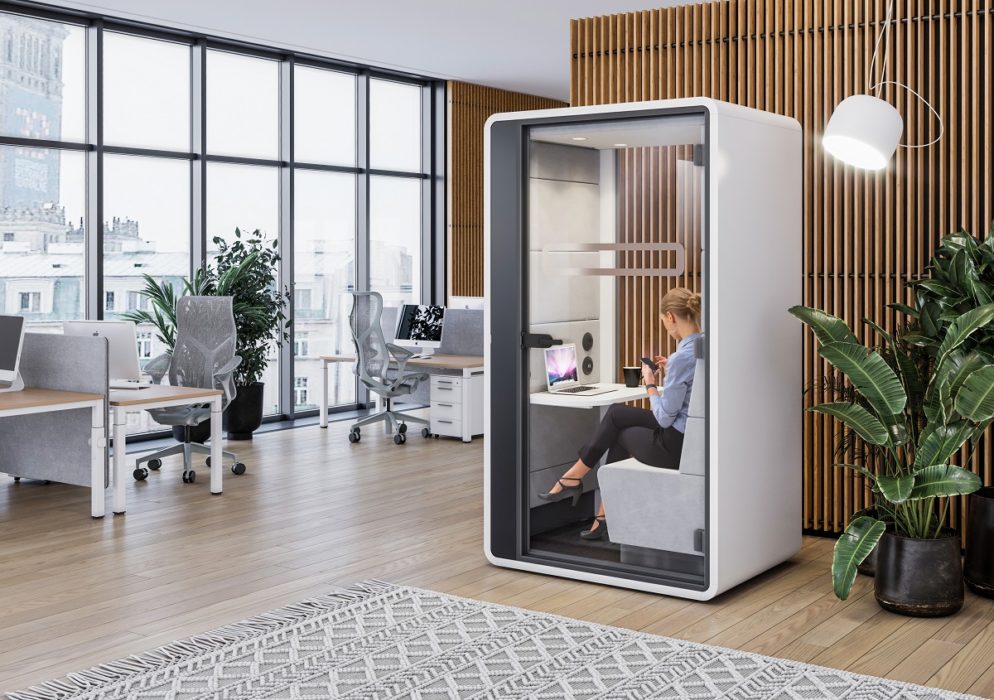 So… what’s it like inside hushHybrid office pod?