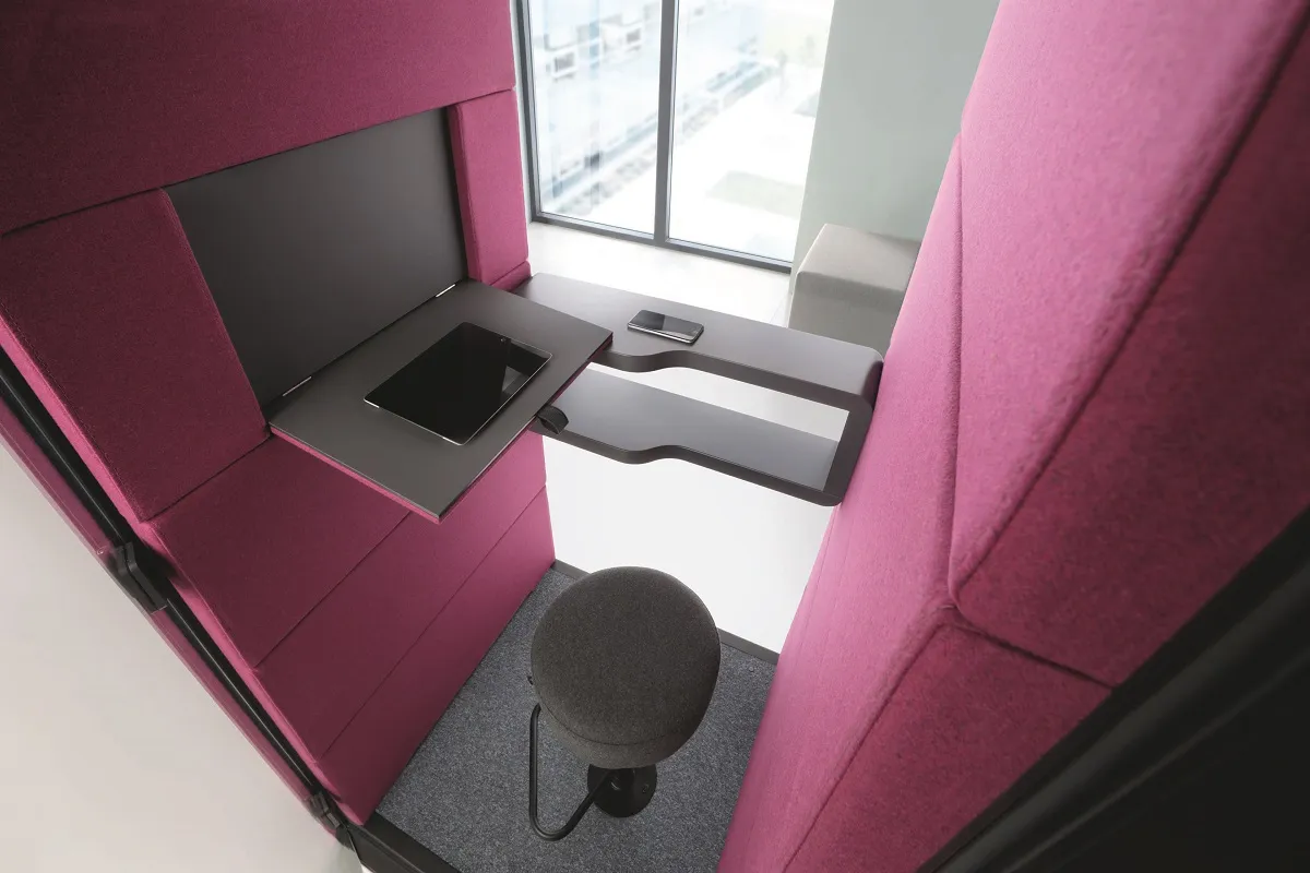 Cabines d'appel hushPhone parfaite pour les petits bureaux en open space