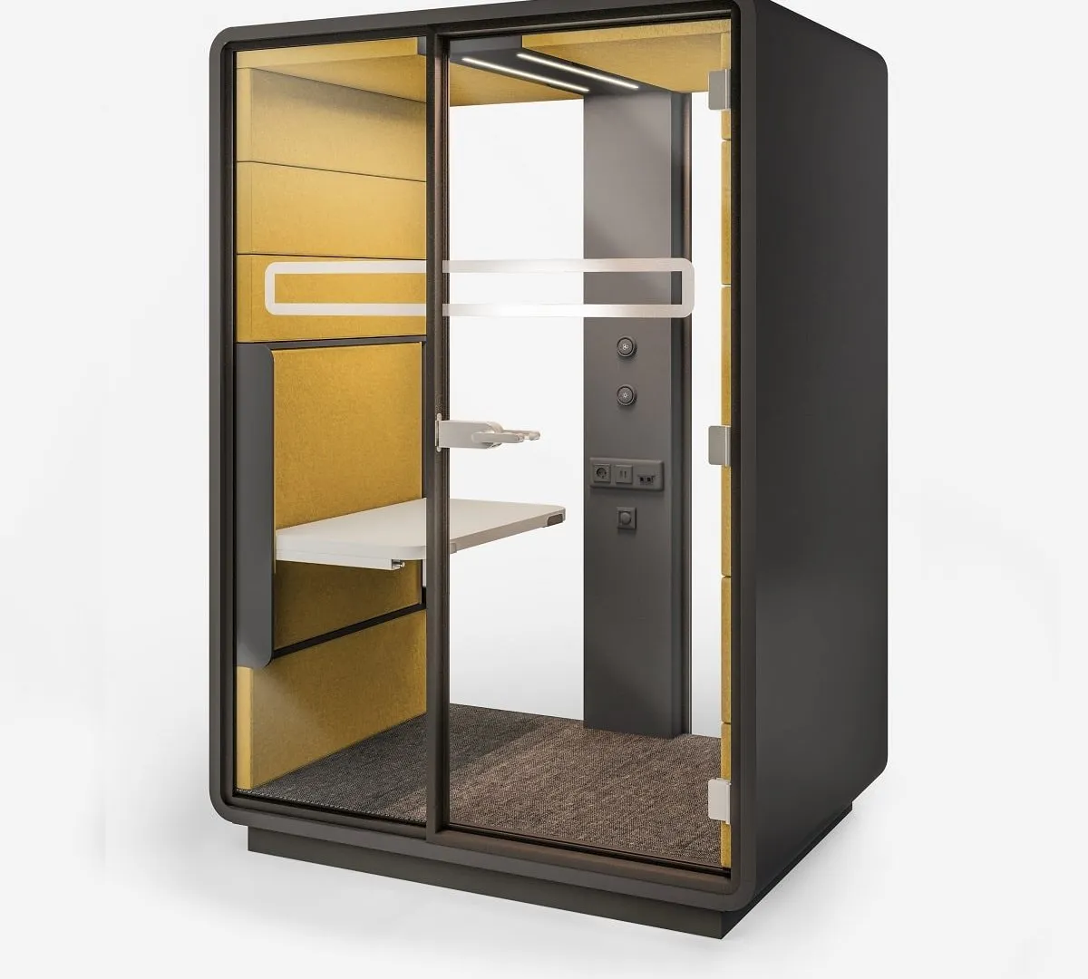 Die hushWork.sit&stand schalldichte Arbeitsbox