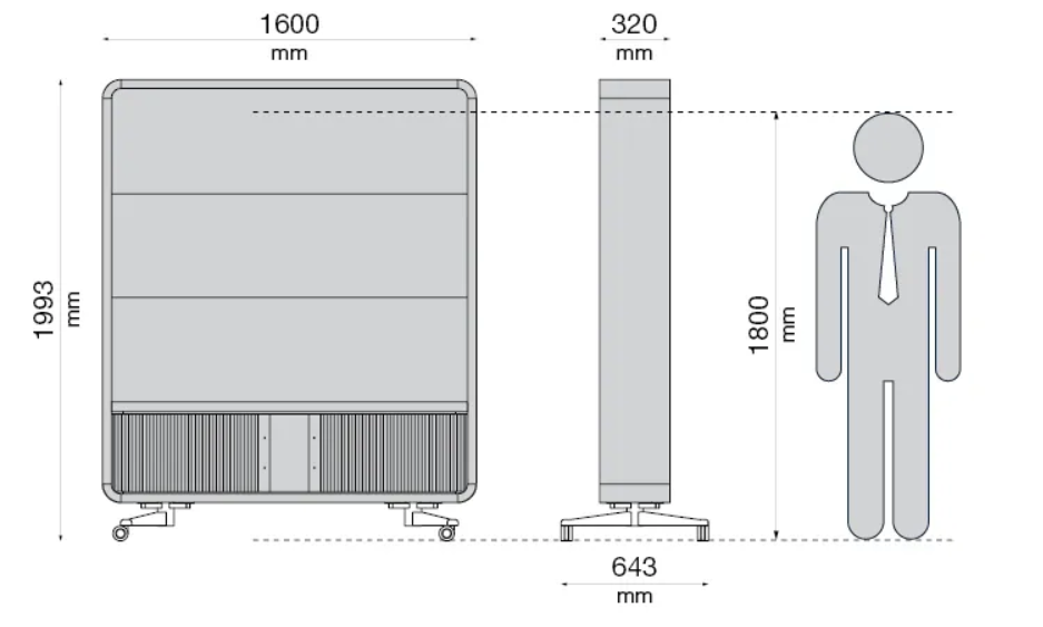 Large room dividers like hushWall bring privacy back to open-plan offices.