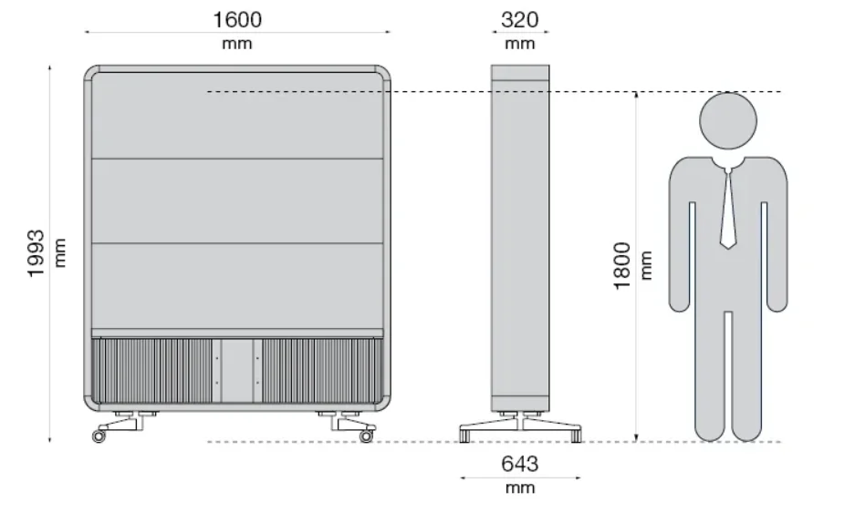 Large room dividers like hushWall bring privacy back to open-plan offices.