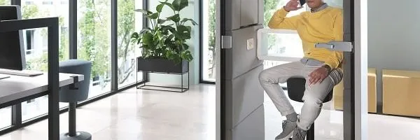Akustyczne budki telefoniczne do biura Hushoffice hushPhone
