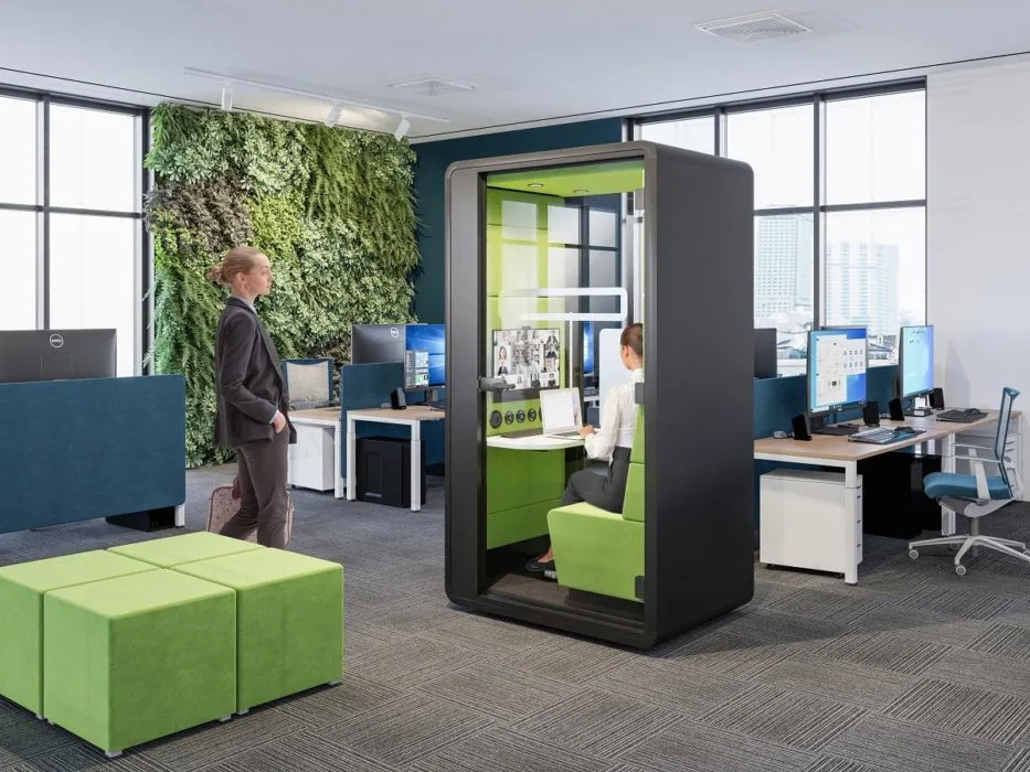 Cabines de bureau acoustiques pour les webinaires et les formations professionnelles