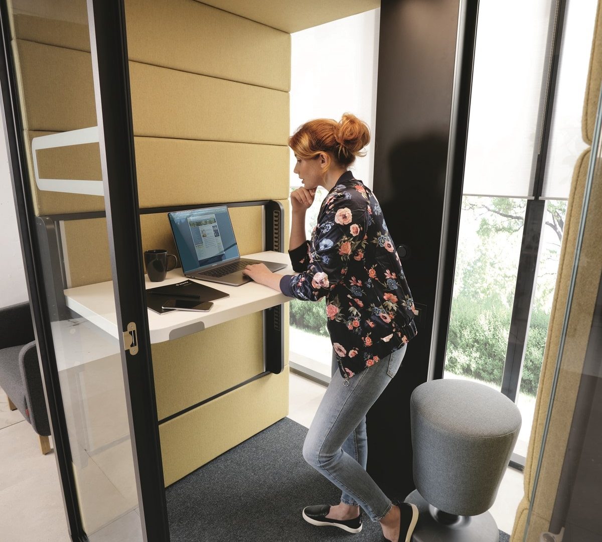 Les cabines de travail acoustiques Hushoffice hushWork.sit&stand