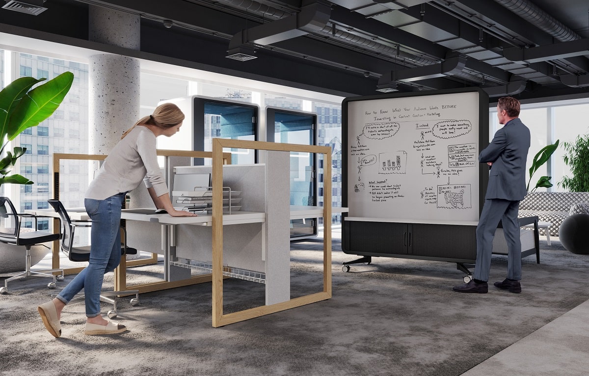 HushWall. A large partition for the office, customizable to fit your needs.