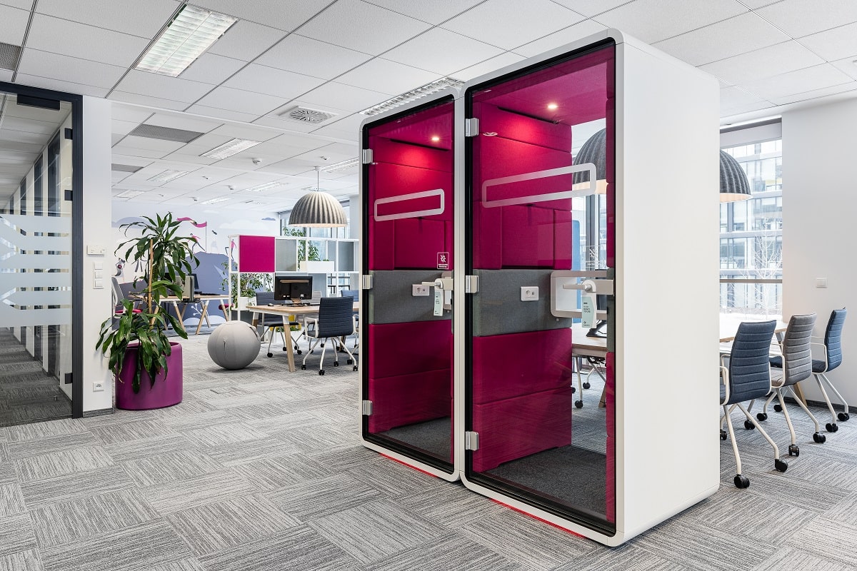 ᑕ❶ᑐ What tasks is a phone booth suitable for in the office? ➡️ Hushoffice