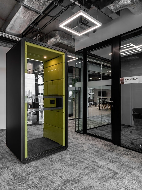 HushPhone. A prototypical phone booth for open space offices.