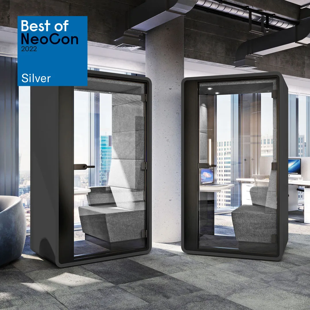 HushHybrid office pod wins the Best of NeoCon award