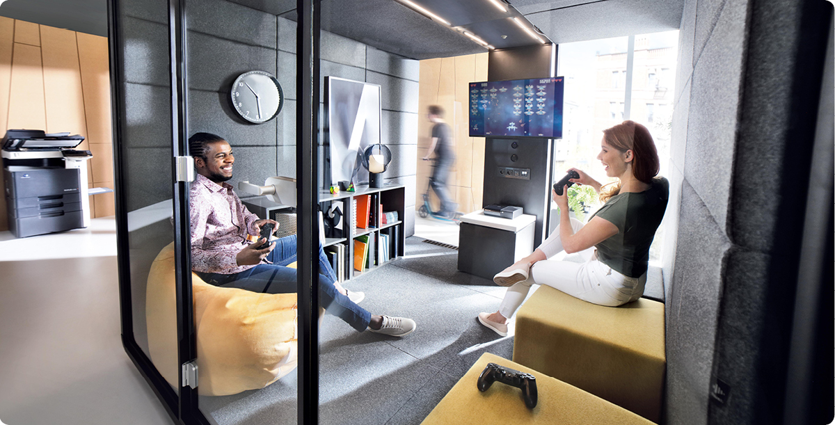 Smart & creative ways to use office booths on your floor