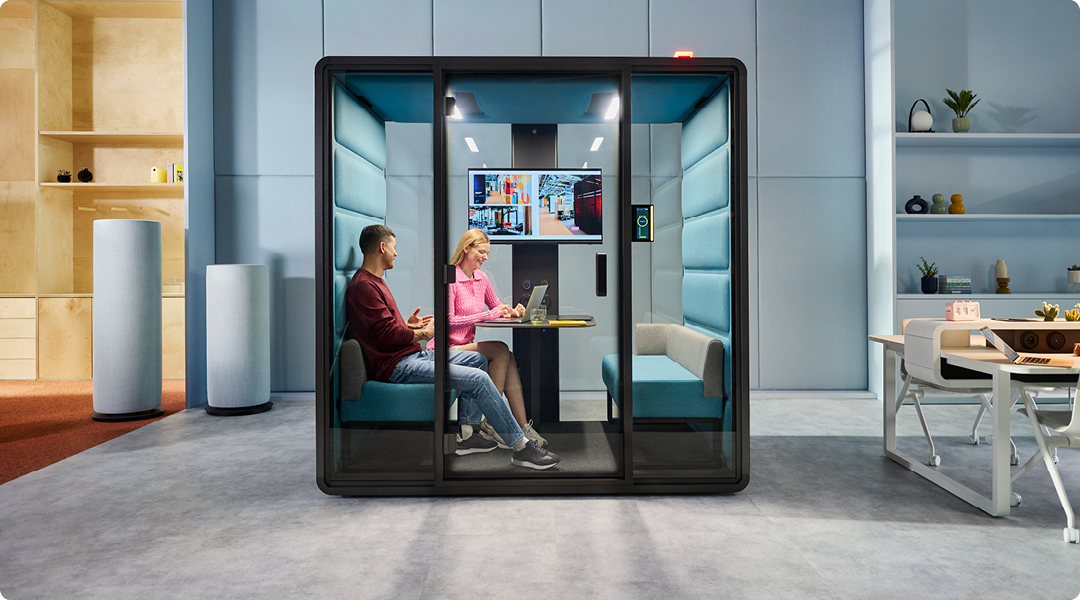 Distinguish your coworking space using office pods and booths