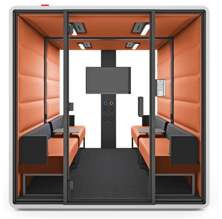 HushFree.L is a large office pod with A-rated acoustic properties