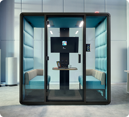 Managing office spatial chaos using acoustic booths