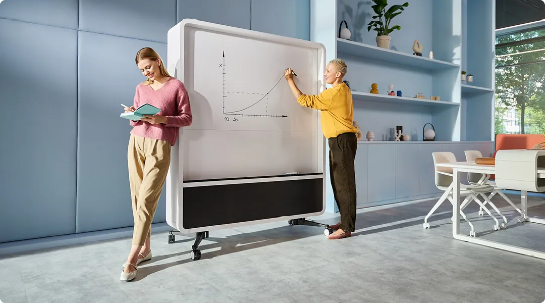 hushWall-mobile-whiteboard-for-office