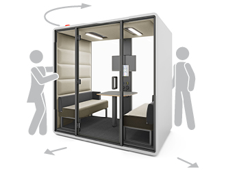 Mobile meeting pod for office