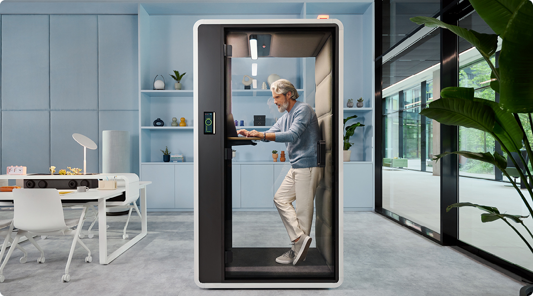 Telefoniczna budka hushFree.S do biura