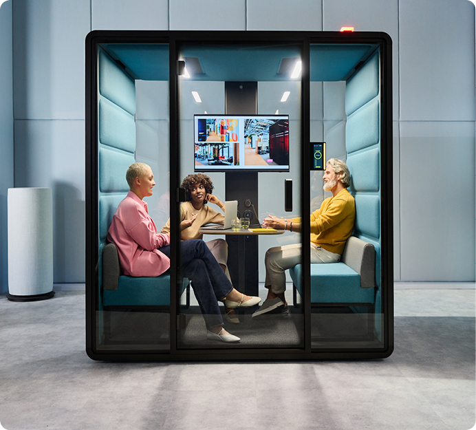 HushFree.M acoustic meeting pod for open plan offices