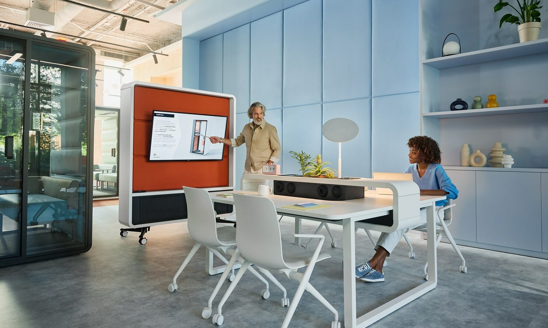 HushWall removable office partition