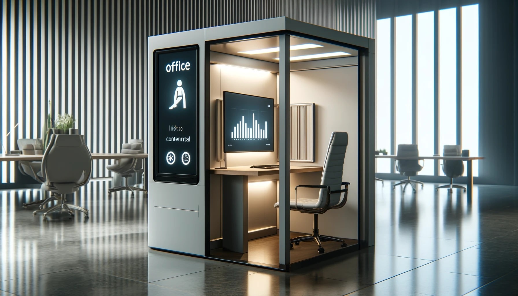 Ce que les robots ne peuvent pas faire, c’est faire preuve d’empathie. Les cabines acoustiques offrent des espaces de réunion privés et insonorisés pour les discussions d’équipe délicates ou nuancées.