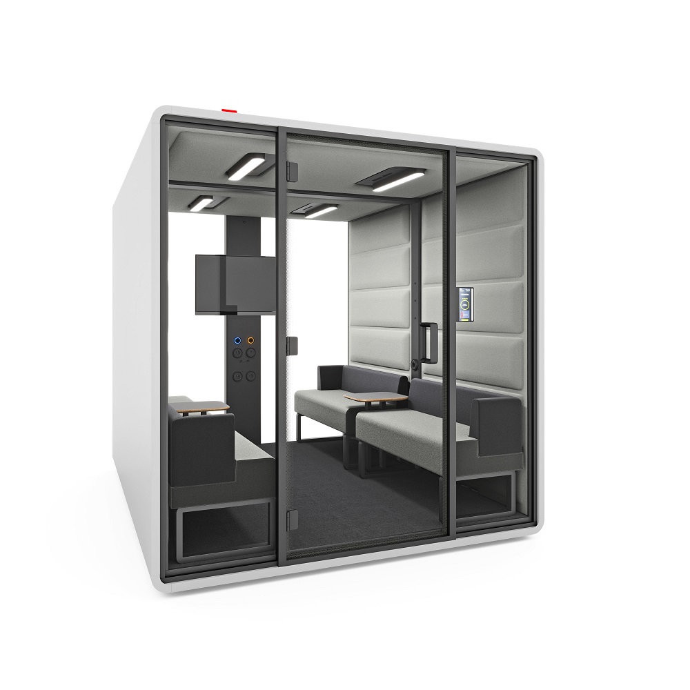 HushFree.L acoustic meeting pod with sofas