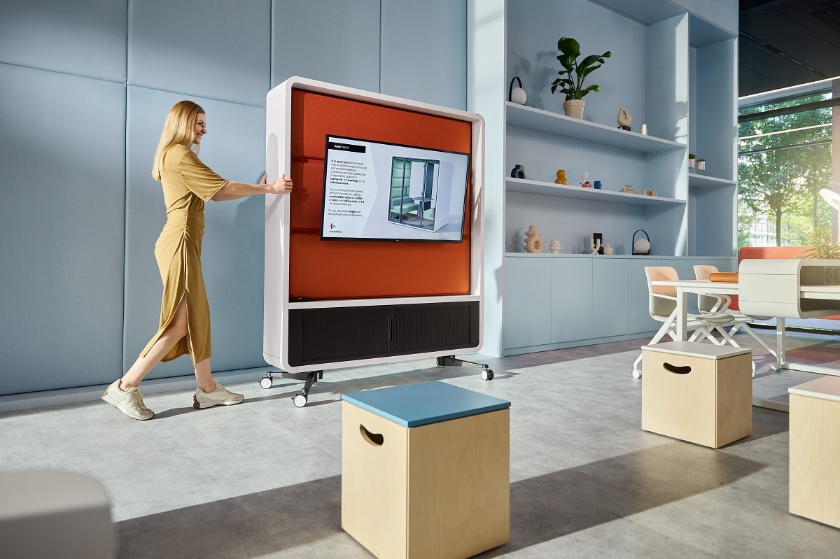 HushWall mobile office divider