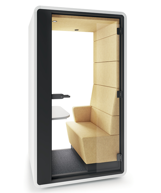 hushHybrid acoustic booth for office