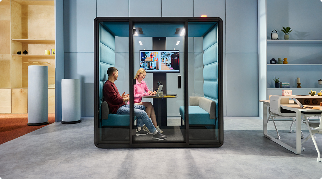 HushFree.M acoustic office booth for 4 persons (US)