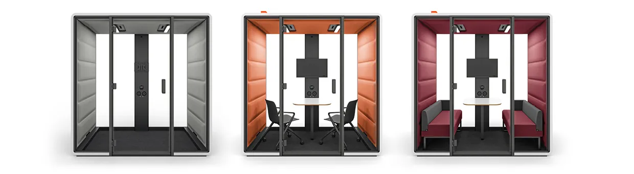 Acoustic meeting booths hushFree.M