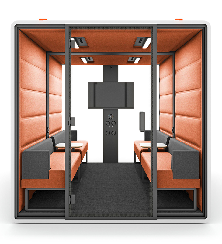 HushFree.L acoustic office pod on wheels