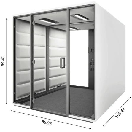 The dimensions of hushFree.Access.L accessible meeting pod