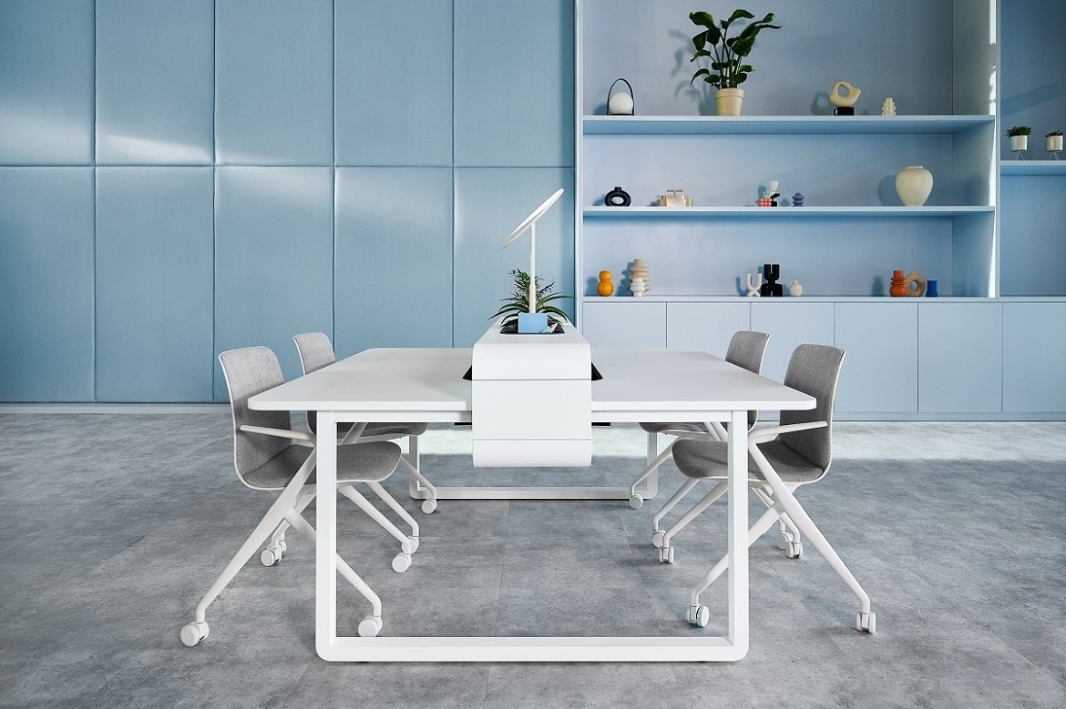 HushSpot coworking hotdesking bench