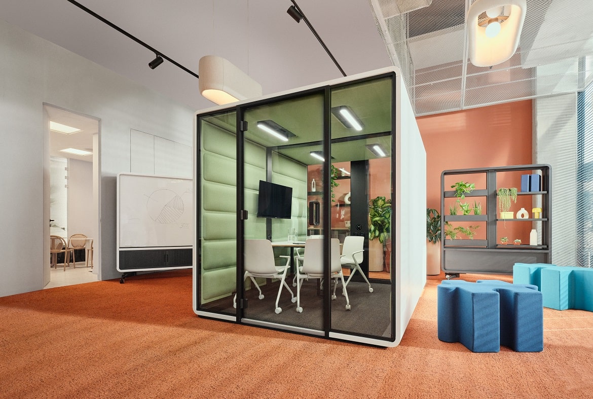 Multifunctional spaces in the office, a new staple