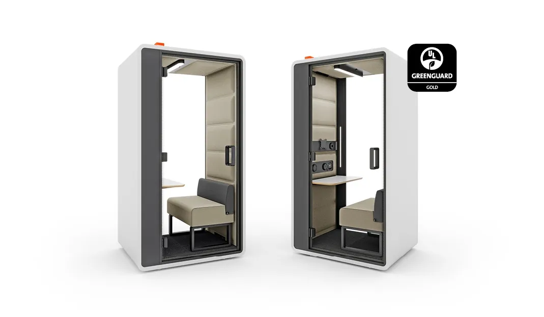 Acoustic office pod for video calls hushFree.S.Hybrid