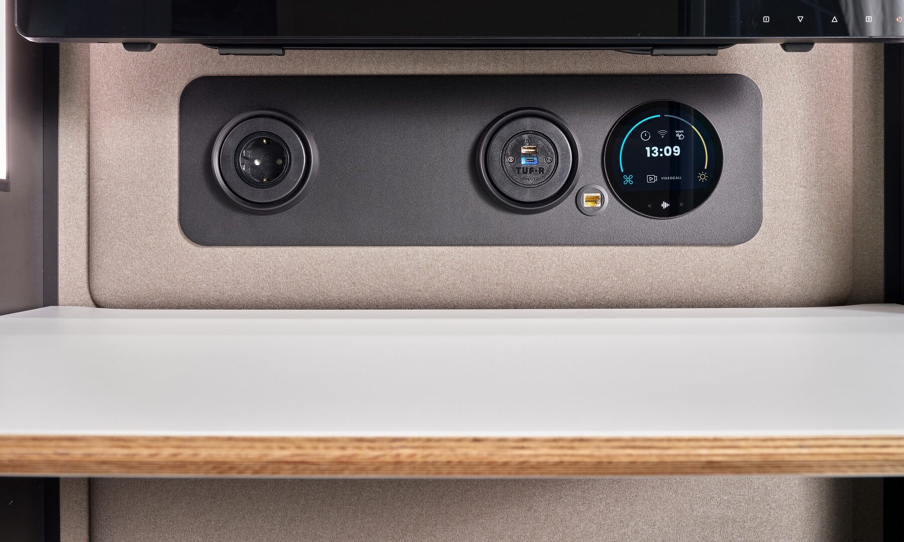 Moduł sterowania hushAssistant do kabin akustycznych Hushoffice