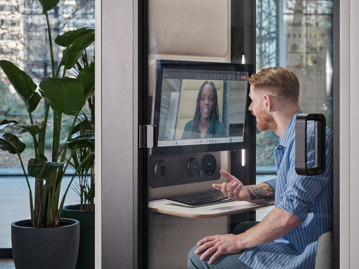 Videoanrufkabine Hushoffice fürs Büro