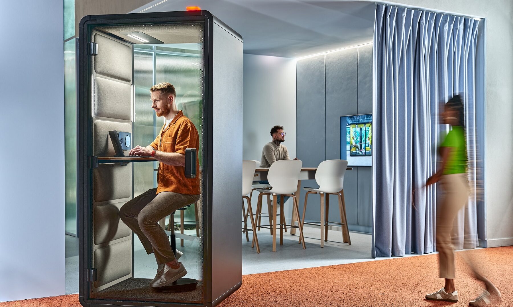 Mała budka telefoniczna hushFree.XS do biura