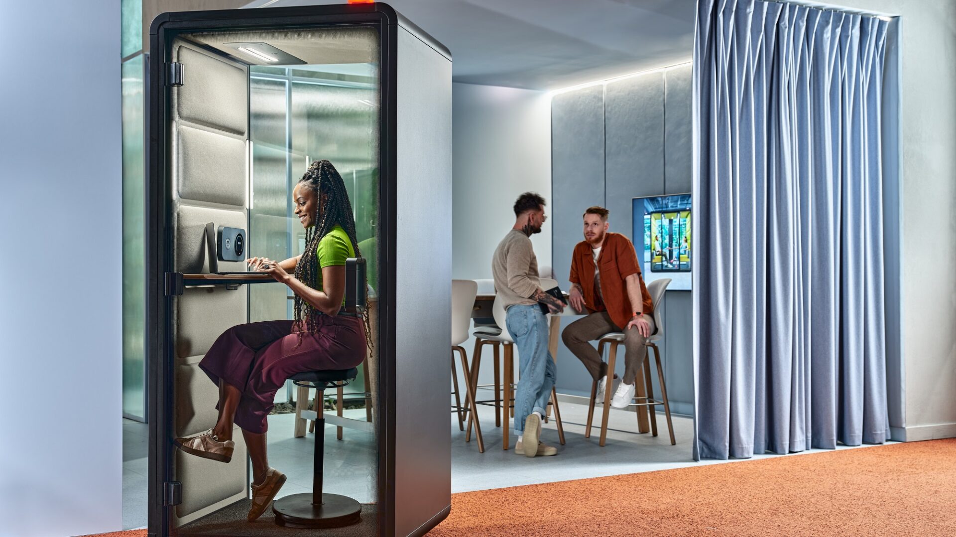 Petite cabine téléphonique bureau hushFree.XS